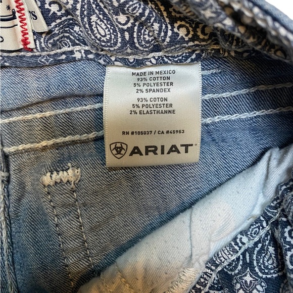 Ariat R.E.A.L. Mid Rise Stretch Entwined Boot Cut Jean - Picture 7 of 11